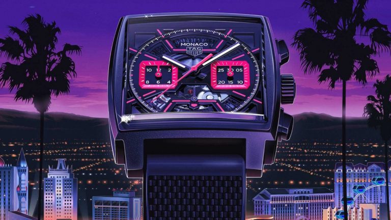 TAG Heuer เฉลิมฉลองการแข่งขัน Grand Prix ครั้งที่ 2 ในลาสเวกัสด้วย Monaco Chronograph รุ่นใหม่สุดสะดุดตา