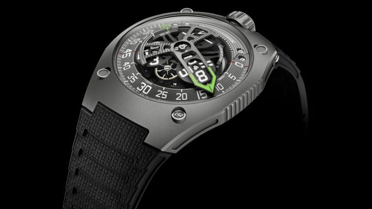 UR-150 Scorpion รุ่นล่าสุดจาก Urwerk ที่มาพร้อมระบบ เรโทรเกรด แอกชั่น