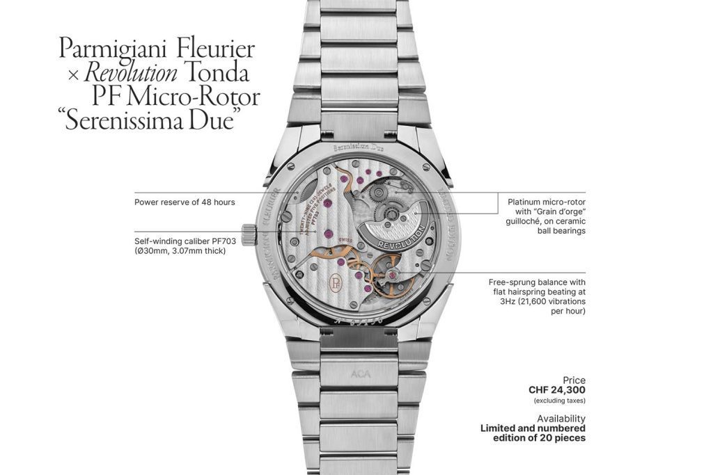 Parmigiani Fleurier x Revolution Tonda PF Micro-Rotor “Serenissima Due”