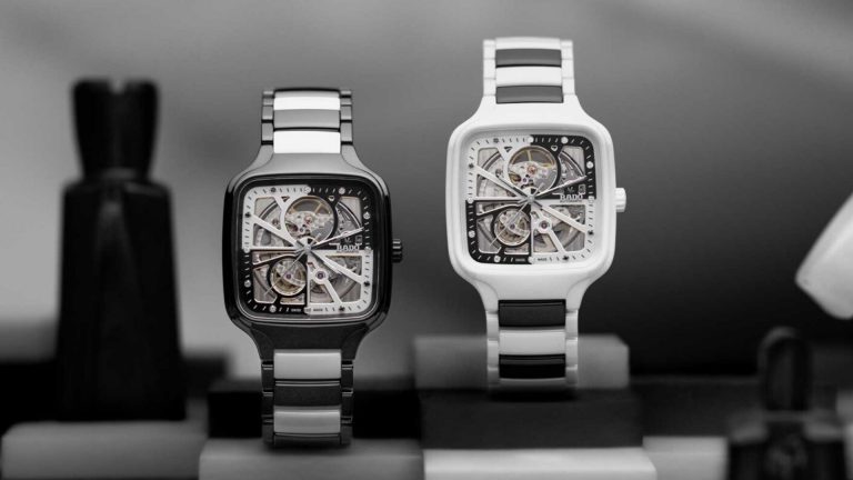 Rado True Square Open Heart ที่แตกต่างด้วยสีดำสลับขาว