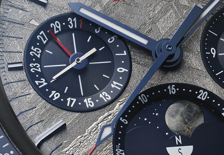 OMEGA Speedmaster Moonphase Meteorite