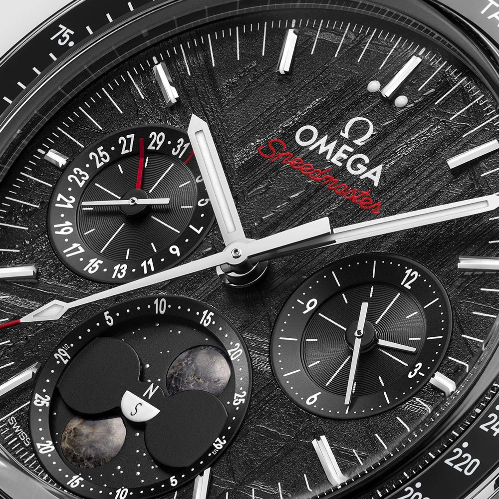 OMEGA Speedmaster Moonphase Meteorite