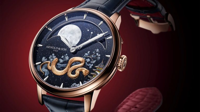 Arnold & Son Perpetual Moon 41.5 Red Gold “Year of the Snake”