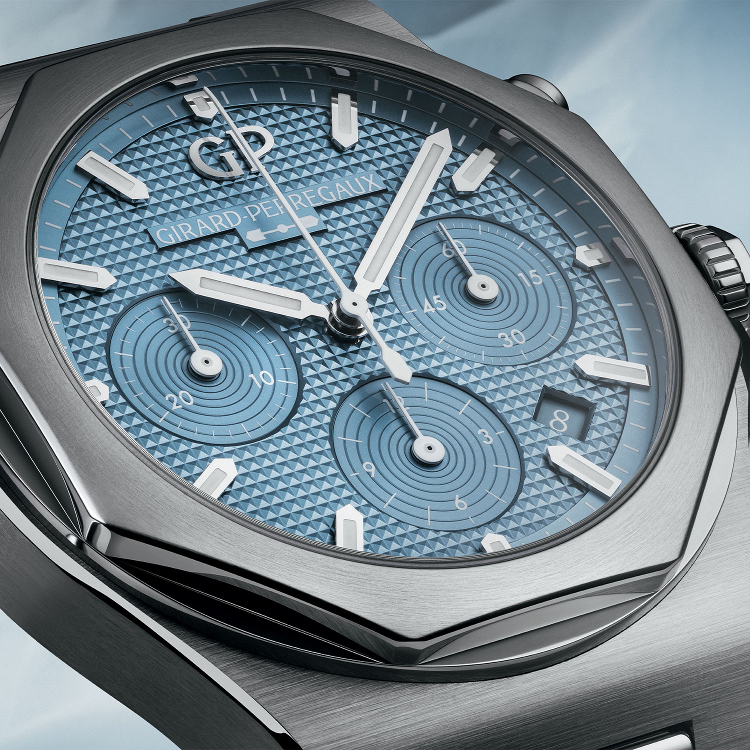 Girard-Perregaux Ice Blue Laureato Chronograph