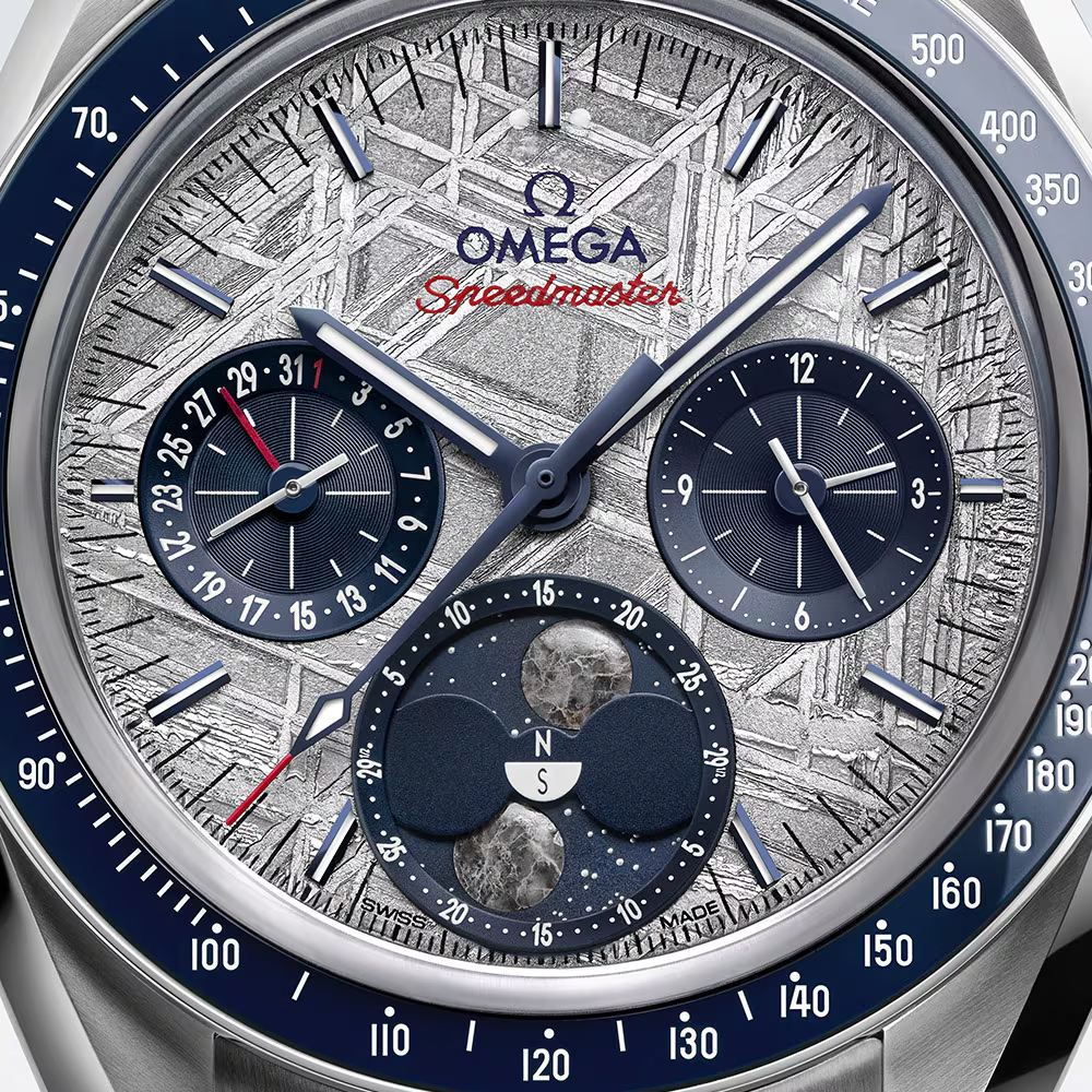 OMEGA Speedmaster Moonphase Meteorite