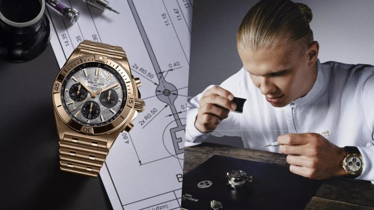 เผยเบื้องลึก Breitling Chronomat Haaland สัมผัสความพิเศษที่กลั่นจากหินอุกกาบาตและจิตวิญญาณแห่งชัยชนะ