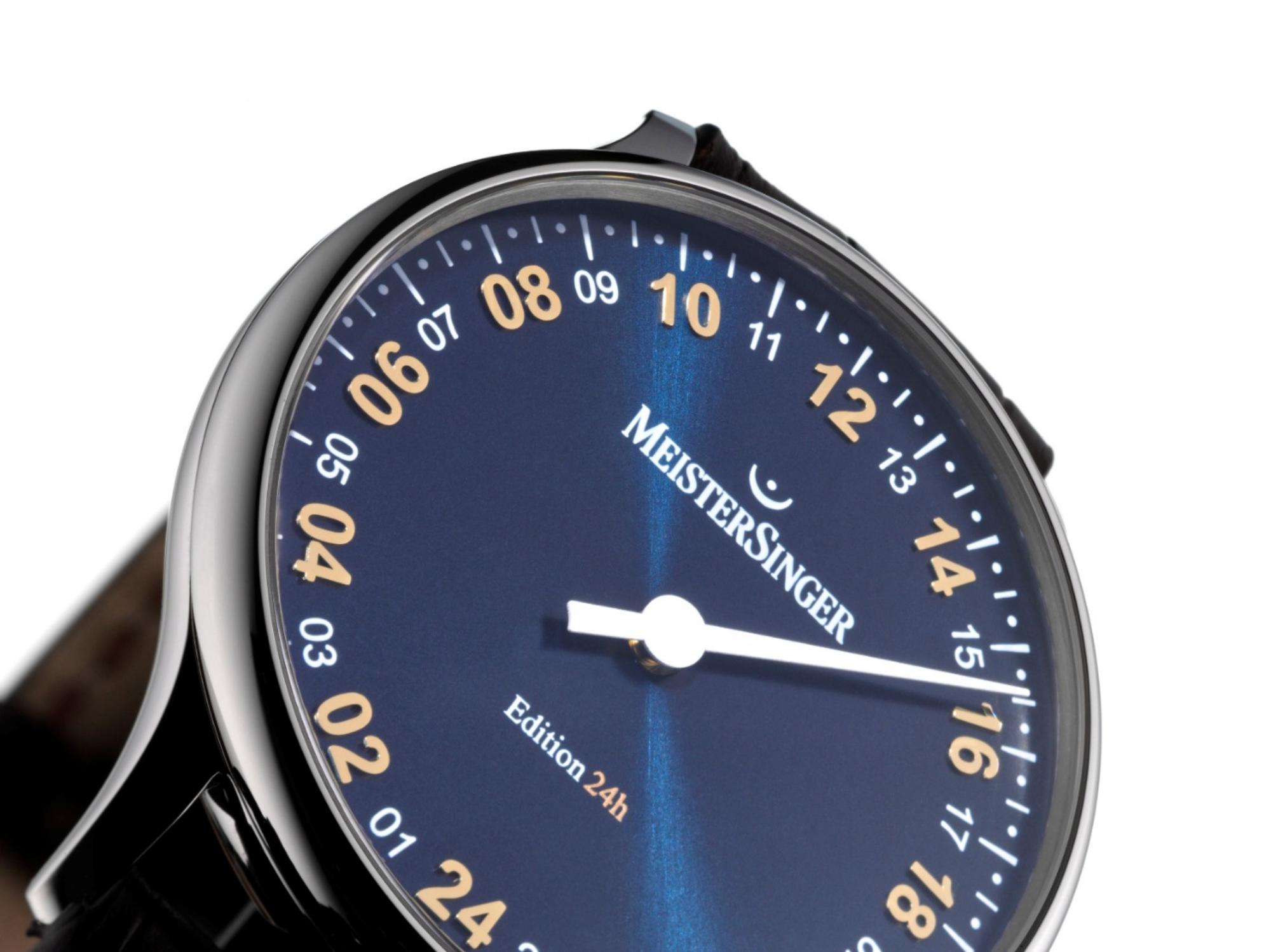 นาฬิกาเข็มเดียว MeisterSinger 24-hour Edition