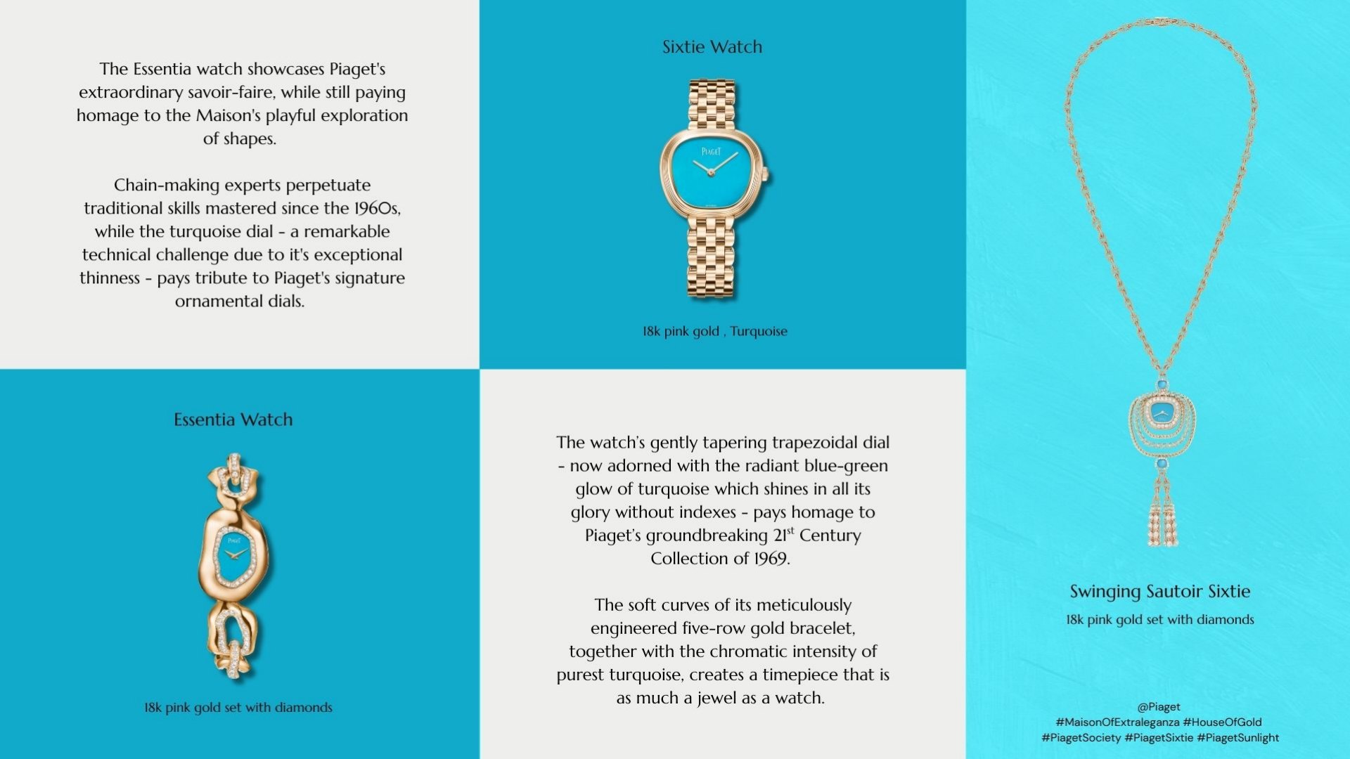 Piaget Timeless Turquoise นาฬิกาหน้าปัดเทอร์ควอยซ์
