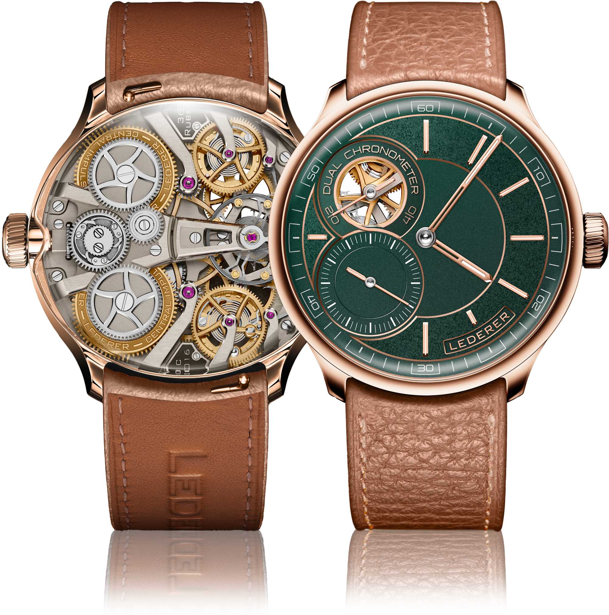 Lederer Central Impulse Chronometer 39 Racing Green