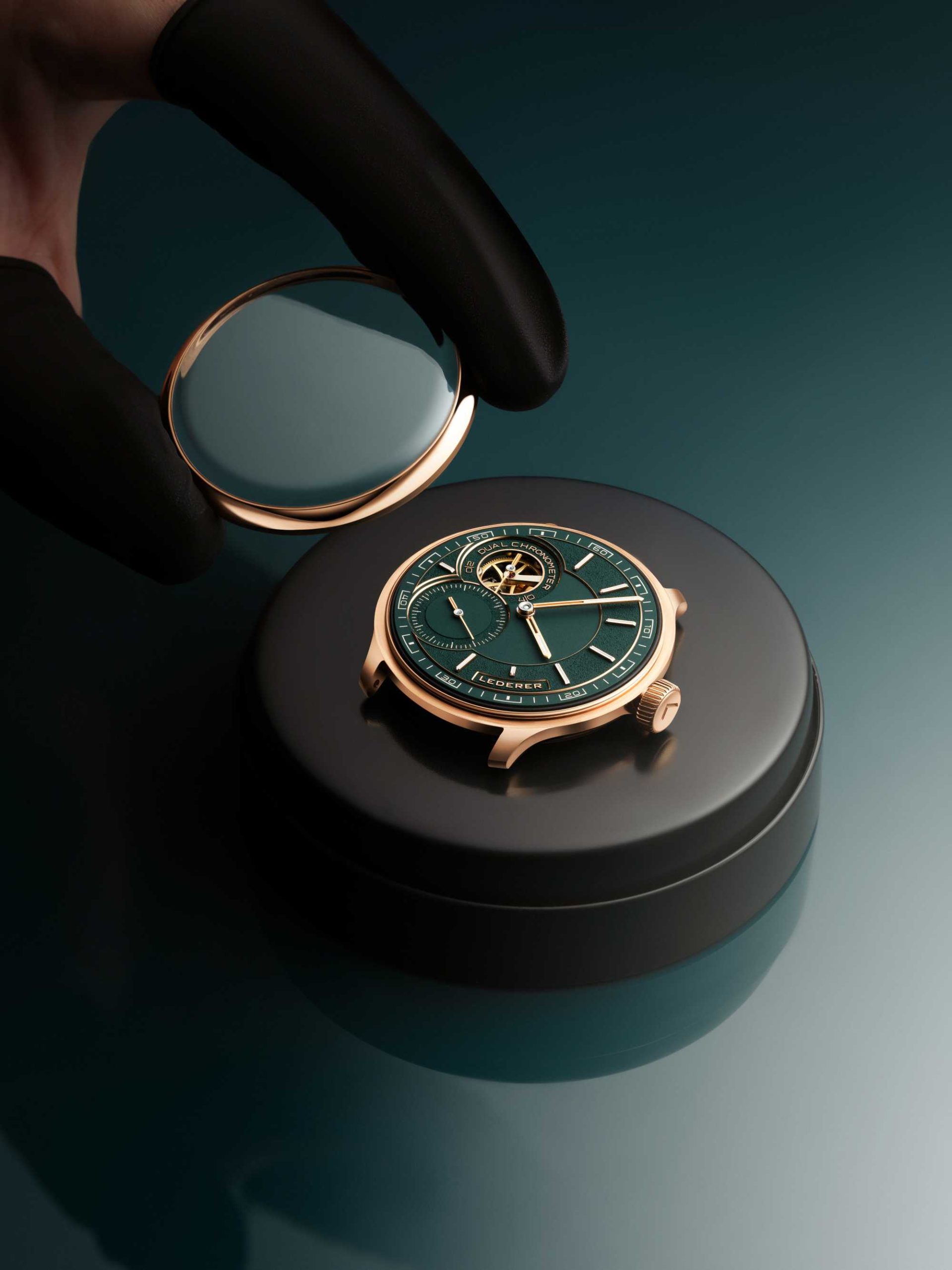 Lederer Central Impulse Chronometer 39 Racing Green