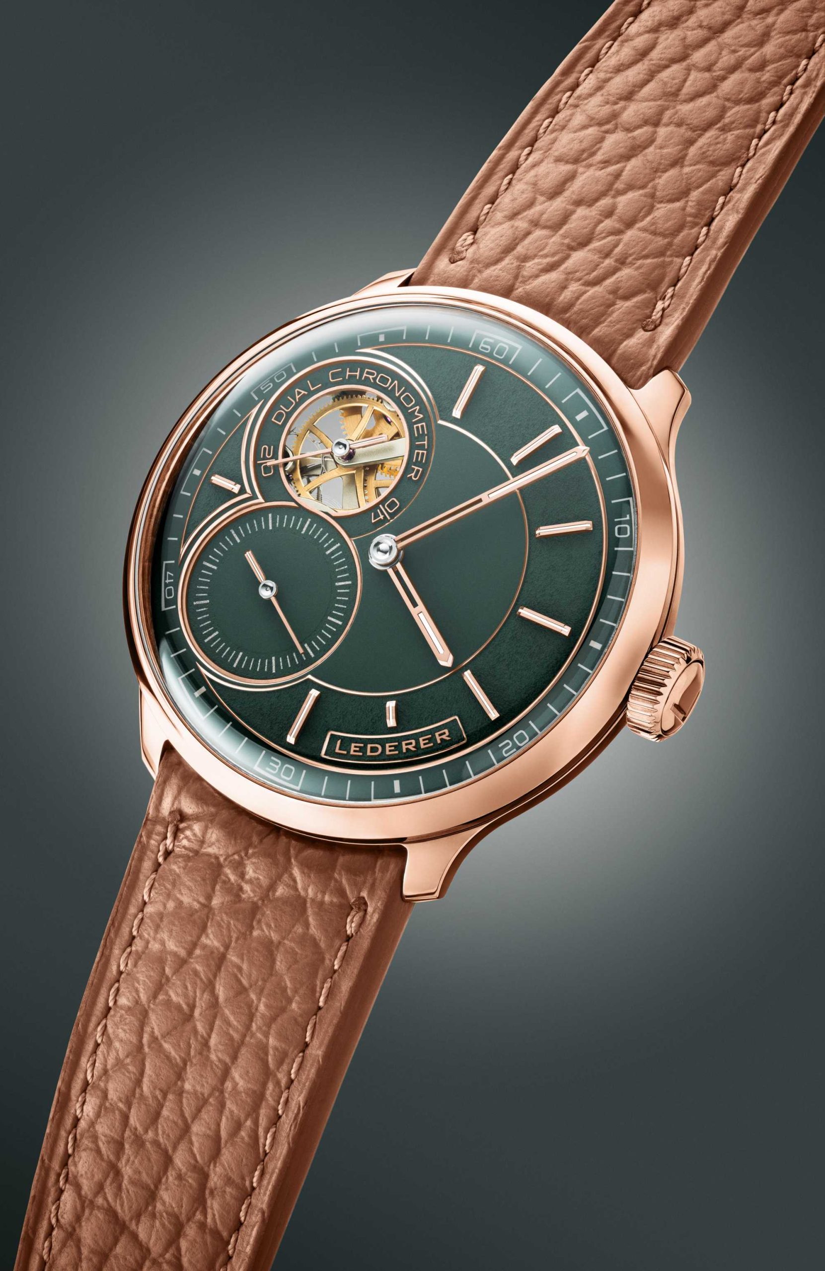 Lederer Central Impulse Chronometer 39 Racing Green