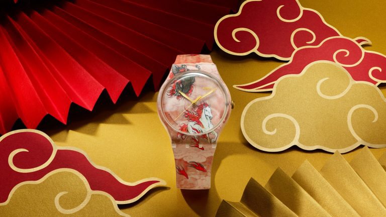 นาฬิกาปีม้า จากผืนผ้าใบสู่ข้อมือการคอลแลบระหว่าง Swatch และศิลปิน Yu Wenjie