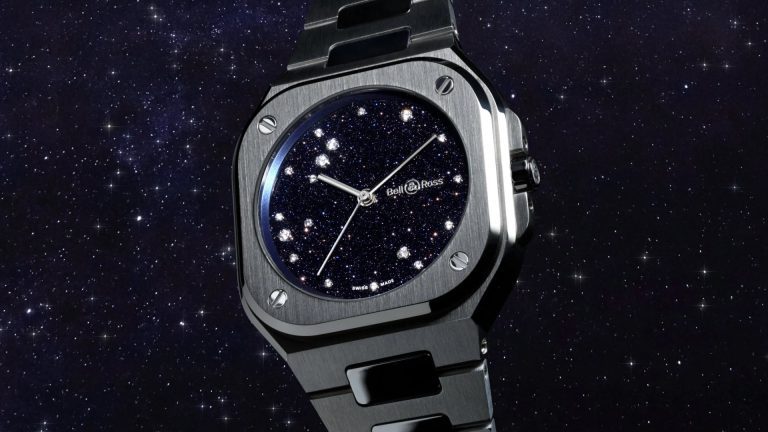 ส่องประกายดวงดาวบนหน้าปัด Aventurine และงานดีไซน์ทรงเหลี่ยมอันเป็นเอกลักษณ์ Bell & Ross BR-05 Blue Diamond Eagle