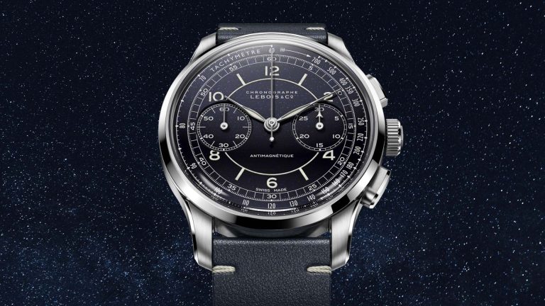Lebois & Co Heritage Sector Chronograph Aventurine  ท้องฟ้าจำลองบนข้อมือในสไตล์วินเทจ
