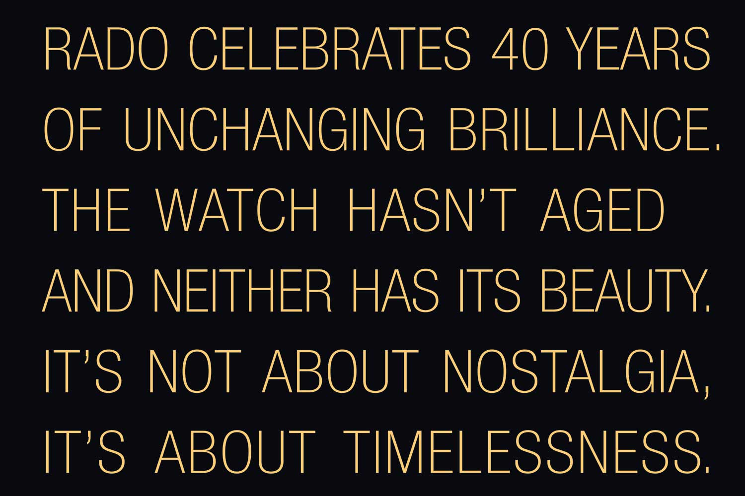 Rado High-Tech Ceramic Series