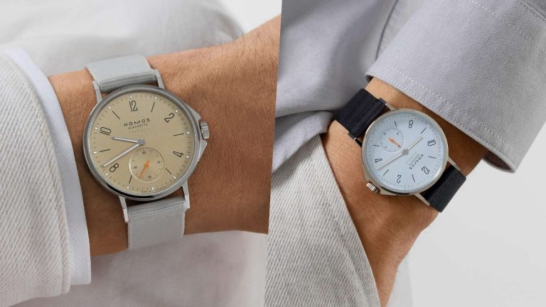 ขอแนะนำ Nomos Ahoi neomatik 36 Sand & Sky นาฬิกาสปอร์ตบางเฉียบแบบไม่มีวันที่