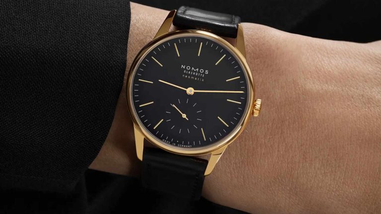 NOMOS Orion Gold Neomatik “New Black” นิยามใหม่ของเดรสวอทช์ความเรียบหรูระดับไฮเอนด์ 