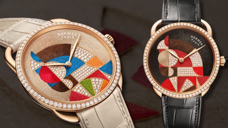 Hermès Arceau Cheval Natté นาฬิกาที่ถักทอเส้นด้ายไหมเป็นงานศิลป์บนหน้าปัด